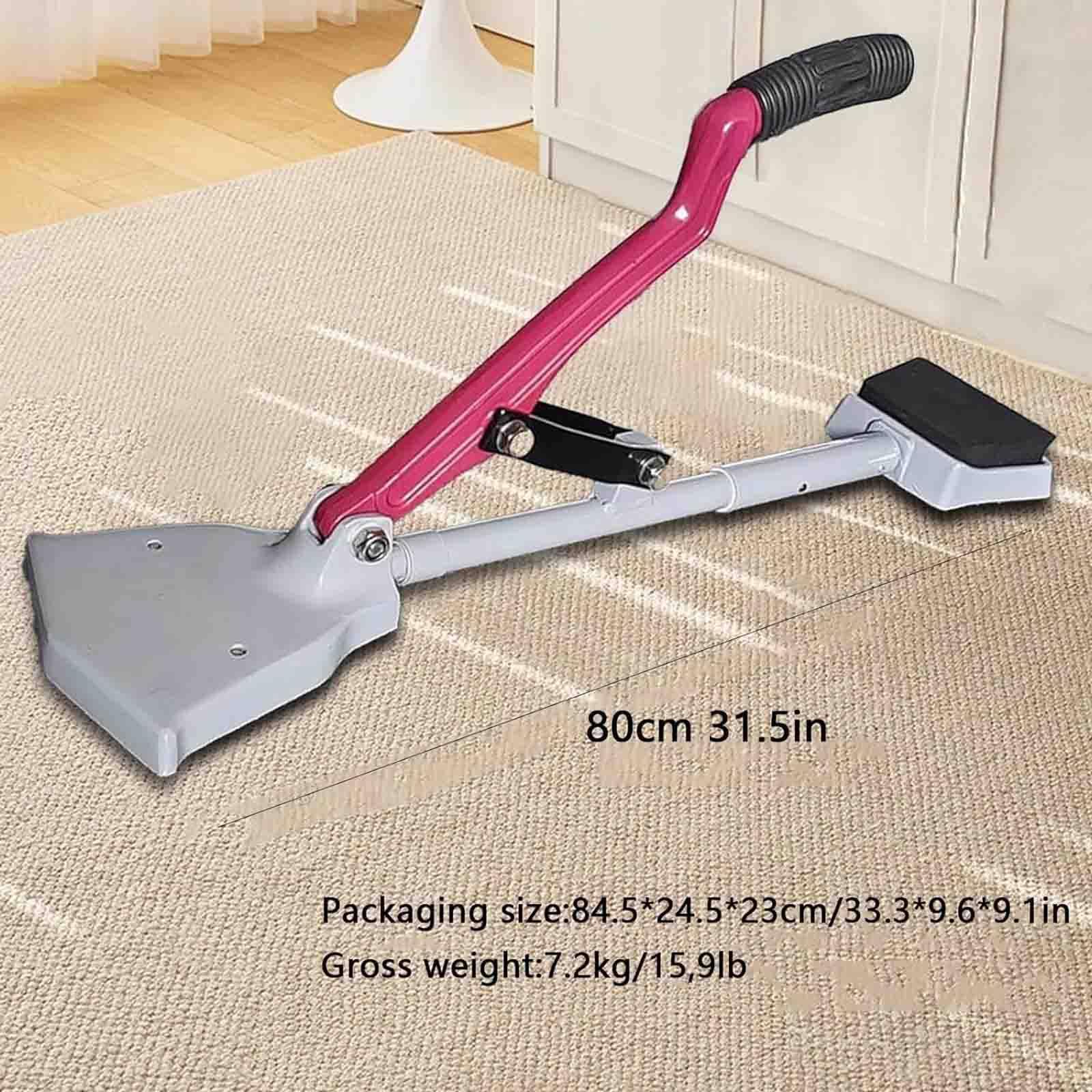 Ce kit d'outils pour la Pose de tendeur de Moquette Comprend Un tendeur de Moquette Professionnel sans Genou (80 cm) – Un Outil Robuste pour la Pose de Moquette avec poignée antidérapante et