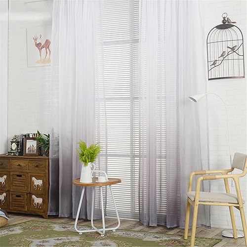 Window Treatments Gradient Color Curtains 2 Panel Sets Modern Home Decor for Living Rooms Bedroom Dining Rooms Kitchens Patios Offices Party Backdrops 78.7 inches x 39.4 inches