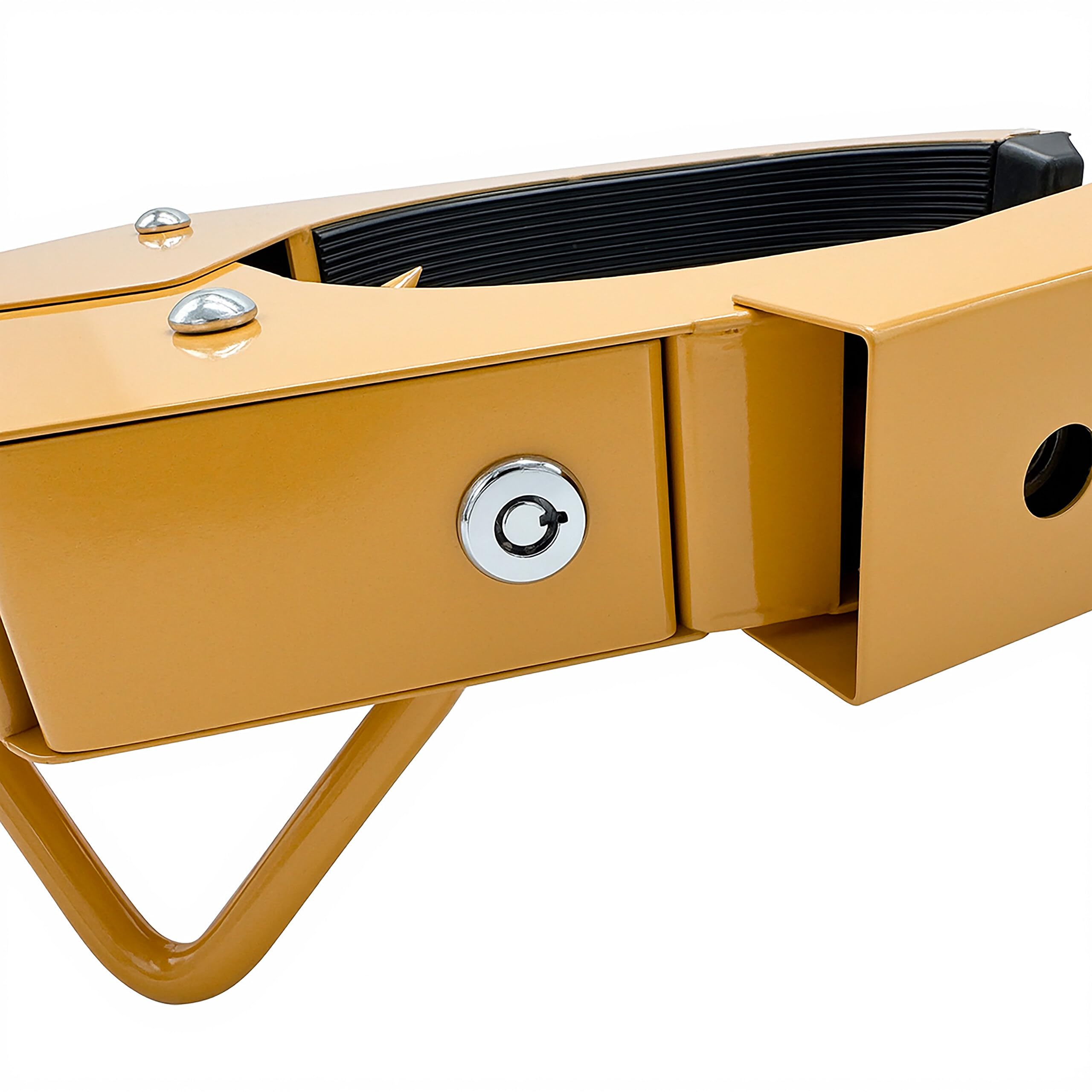 Relaxdays Sabot de Roue 15 Pouces, antivol pour Voiture, remorque, Camping-Car, 29-43x77x30,5 cm, Jaune