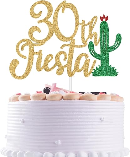 Decoración para tartas con temática de 30 años, diseño de cactus 1993, Dios To My 20s, Feliz 30 Cumpleaños, decoración de pastel con temática de