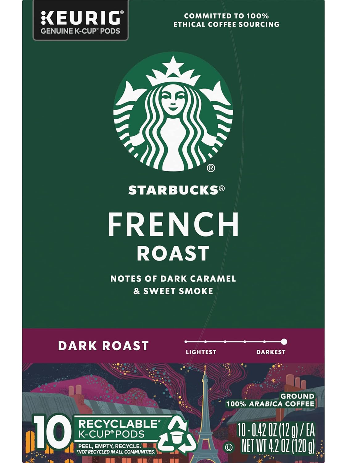 Starbucks, French Roast K cup 10 Count