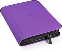 Vista 23 de Carpeta de Tarjetas de 4 Bolsillos con Cremallera, Libro Portatarjetas de 288 Bolsillos, Carpeta con Cremallera de Cubierta de PU Premium, Carpeta