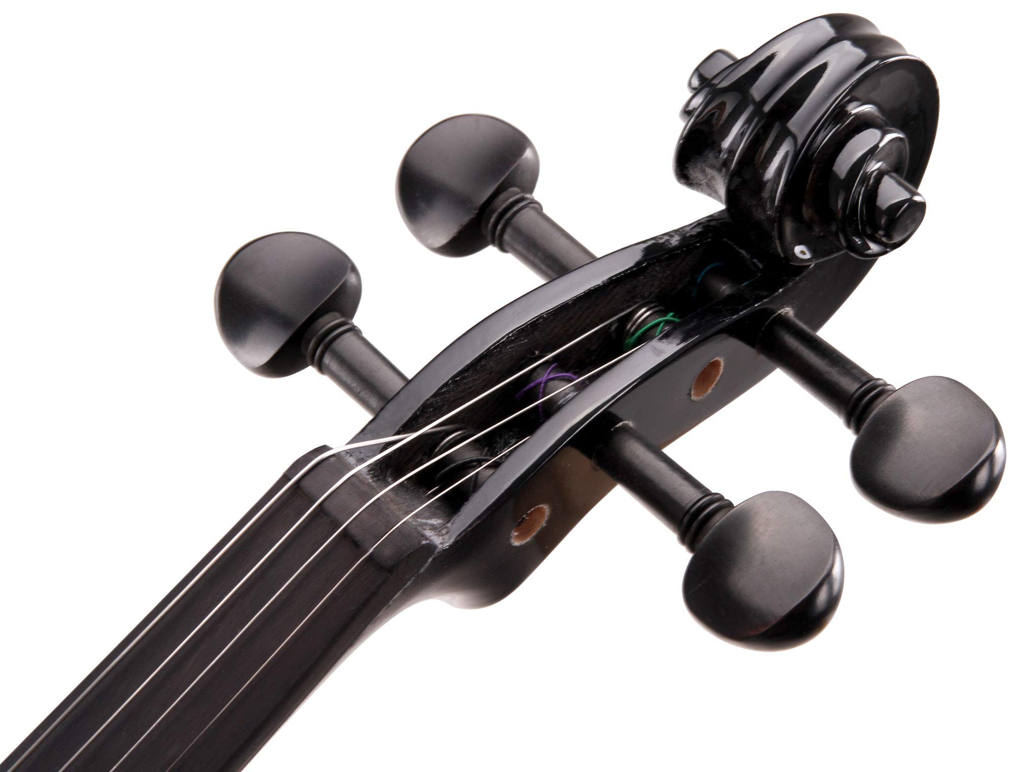 Classic Cantabile EV-90BK E-Violine (E-Geige mit Tonabnehmer, Fichte/Ahorn/Ebenholz) schwarz