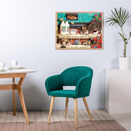 Miniatura 7 de Rompecabezas de 100 piezas para niños, rompecabezas de gatos de 100 piezas para adultos, lindos rompecabezas de gatitos de 100 piezas para adultos,