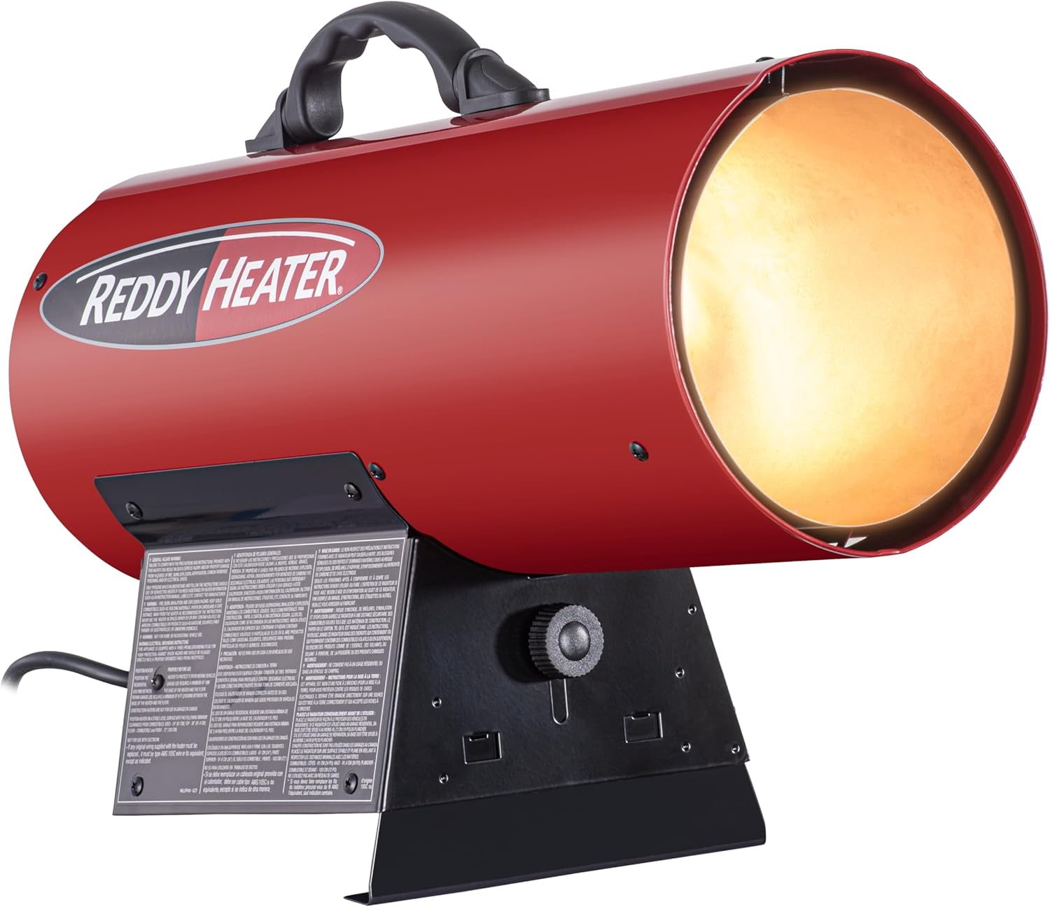 60,000 BTU Forced Air Propane Heater, CSA Certified, Heats Up To 1,500 Sq Ft Area, Steel Construction & Brass Burner Nozzle - Outdoor Heaters for Garage, Jobsite & Construction Sites