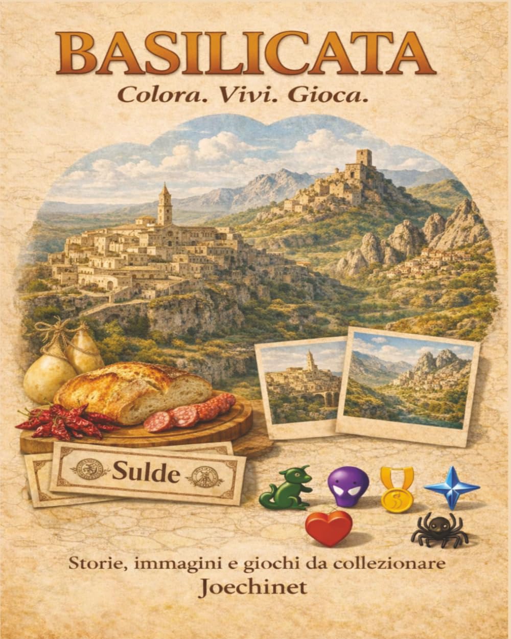 Basilicata: Colora, Vivi, Gioca: Libro da colorare e da vivere: racconti, illustrazioni e gioco da tavolo fai-da-te ispirato alla Basilicata (Colora, ... – L’Italia da scoprire regione per regione)
