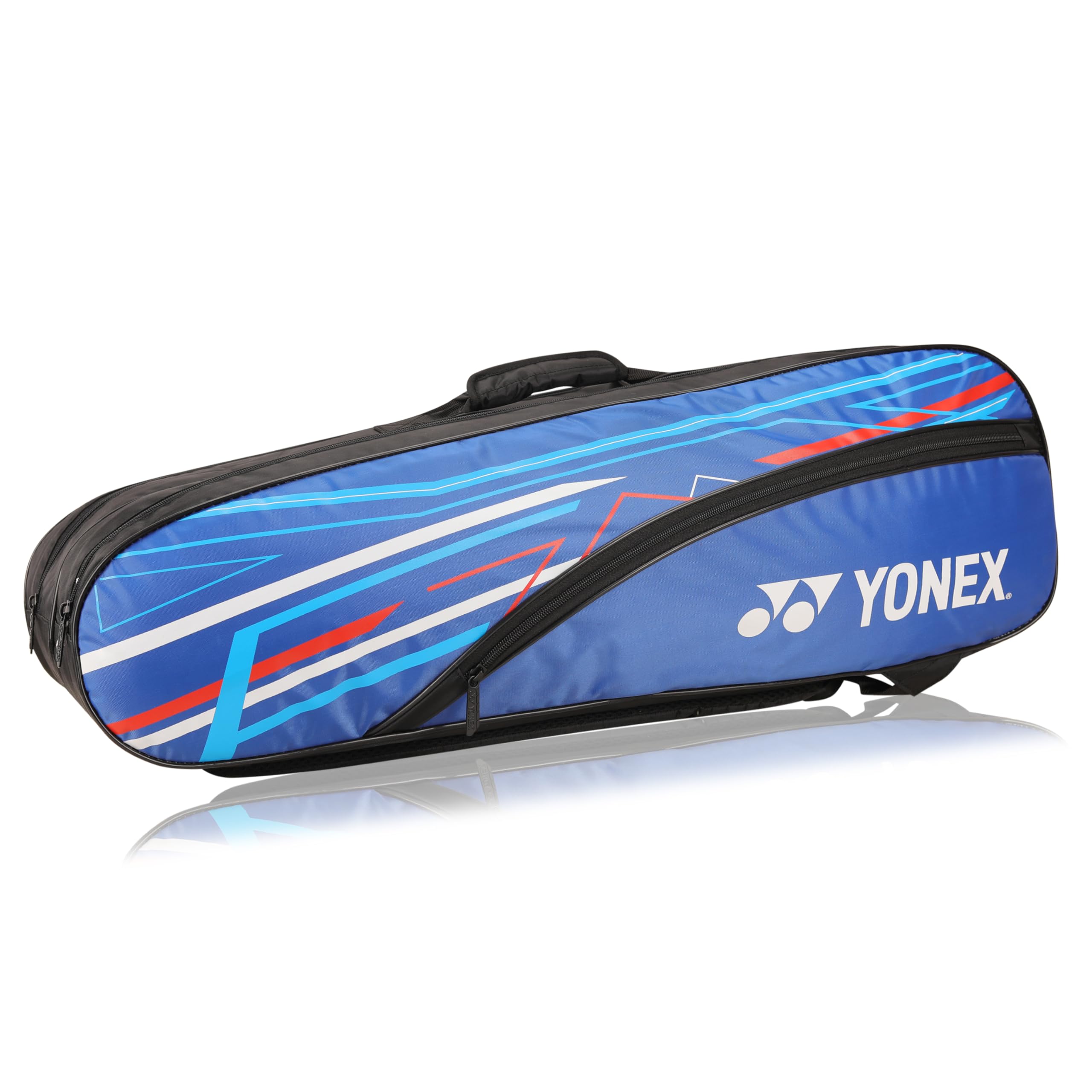 Yonex Élégant Sac de Badminton | Double Compartiment à Fermeture éclair pour Ranger 6 Raquettes et vêtements | Poche latérale | Sangles arrière | Compartiment pour Accessoires | Fabriqué en Inde