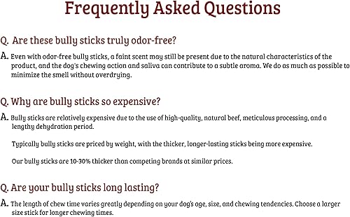 Miniatura 7 de Naturals - Palitos masticables gigantes sin olor de 6 pulgadas para perros pequeños a medianos, (6 pulgadas, Jumbo, paquete de 6), masticadores