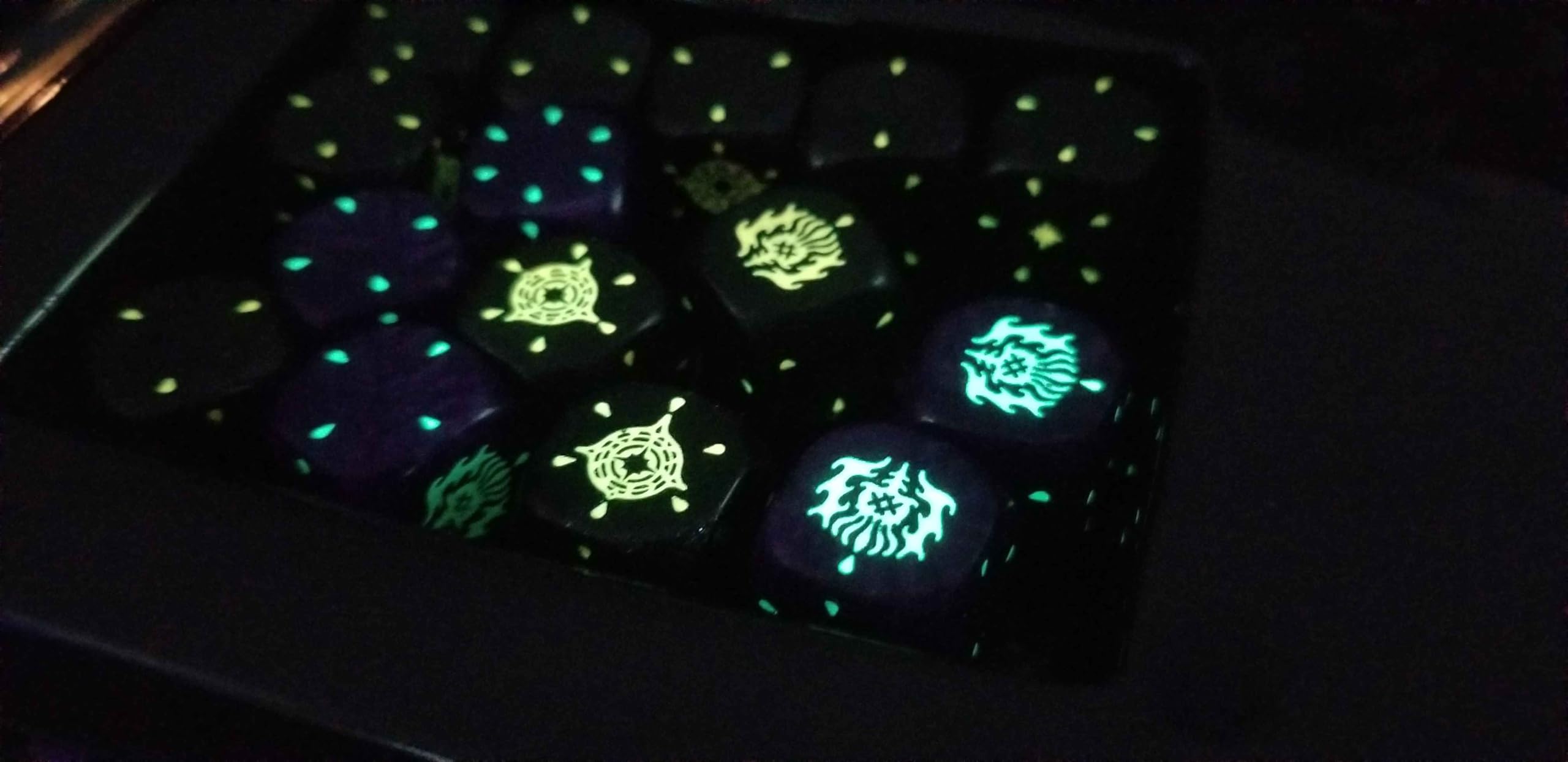 Condition photo showing Brand New for studio hermitage rpg dice set, 15 d6 dice