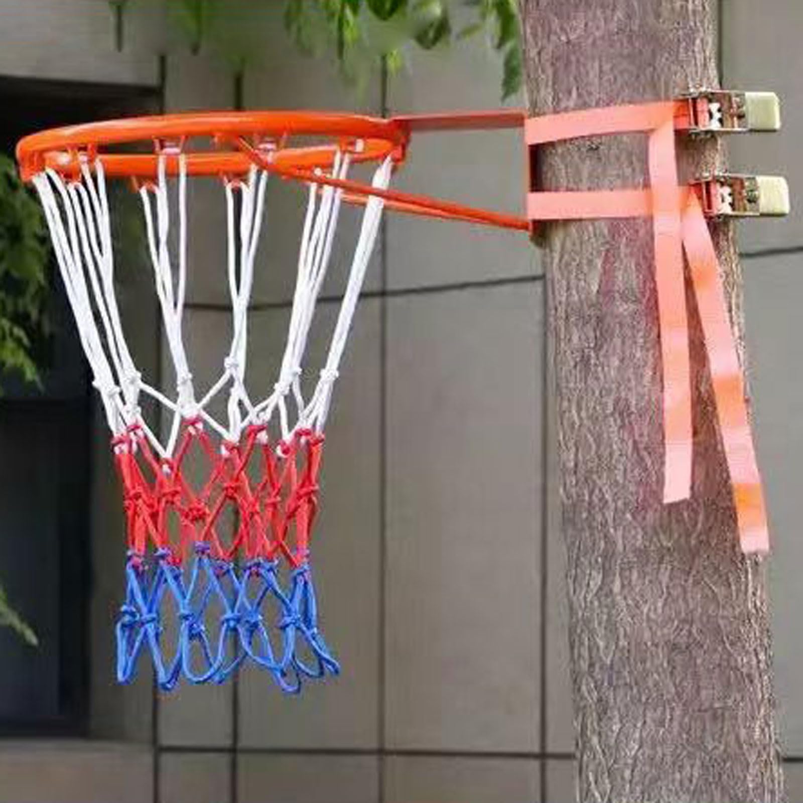 Estante de Baloncesto al Aire Libre,Estante de Baloncesto para Adultos al Aire Libre,Cesta Colgante de Pared Doméstica,Aro de Baloncesto Exterior sin Taladrar,Canasta,antioxidante