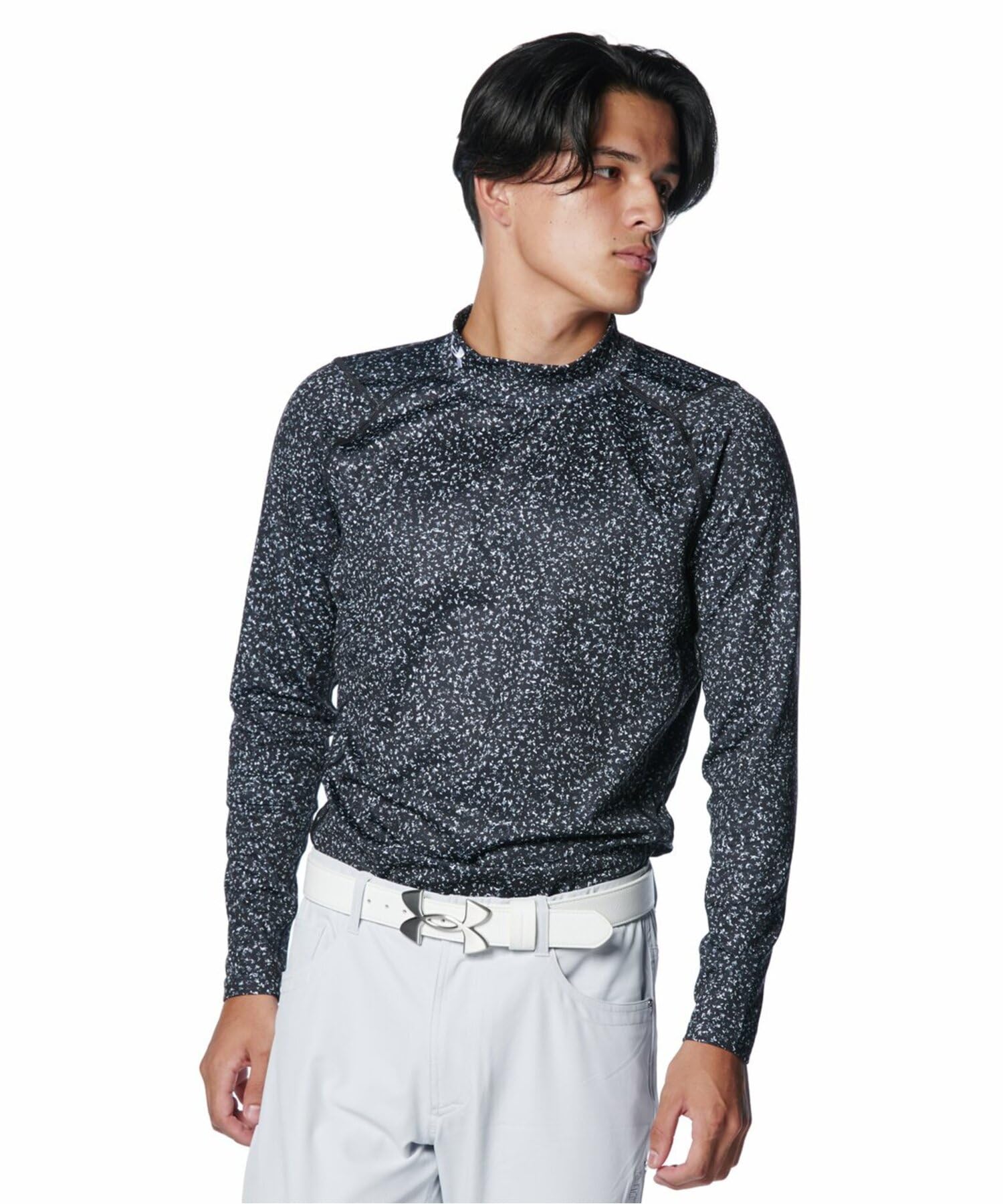 Amazon.co.jp: [アンダーアーマー] UA CG Fitted LS Mock NV Black