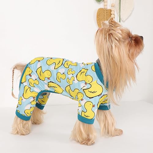Miniatura 14 de Yikeyo Dog Pajamas for Small Dogs, Soft Thin Pjs Jammies Cat Doggie, Summer Pet Cute Puppy Clothes Outfits Dogs Boy Girl(Donut, L)