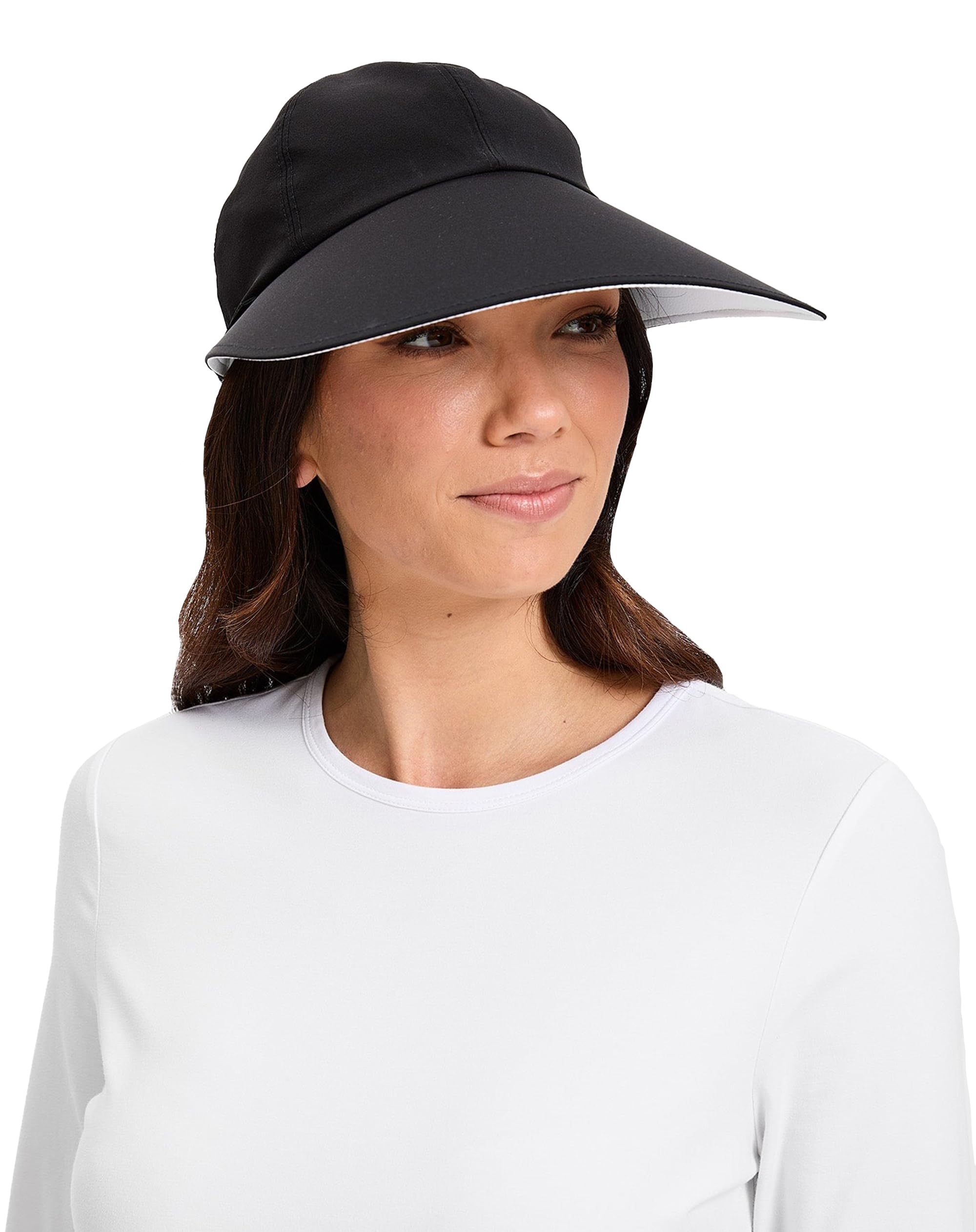 Solbari Women’s Reversible Ultra-Wide Brim Cap UPF 50+, 4.75” Wide Brim Sun Protection, Lightweight & Breathable for Outdoors