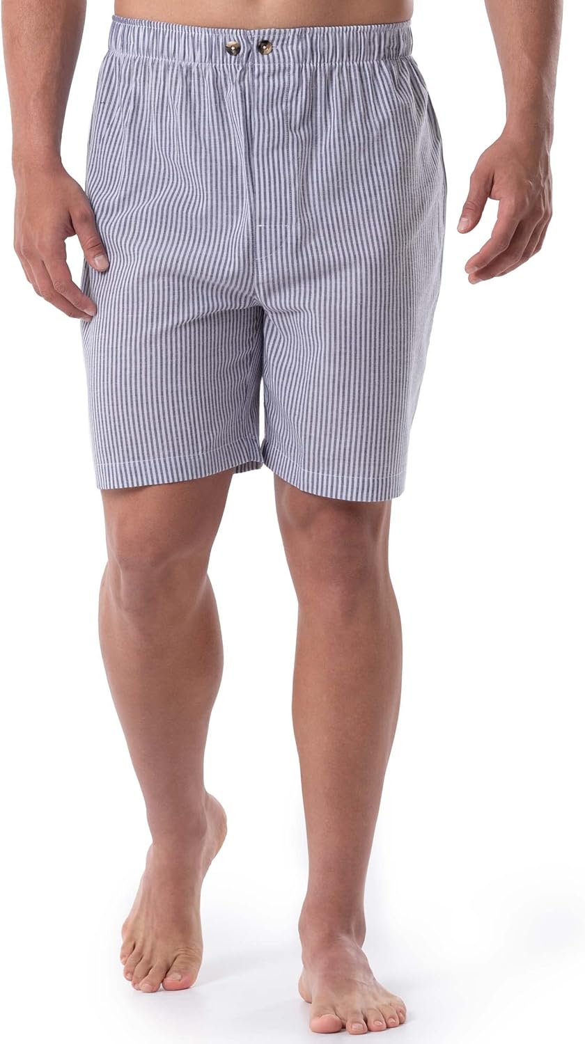 Geoffrey Beene Men's Broadcloth Short Sleeve Pajama Set at  Men’s Clothing store