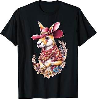 Australian Kangaroo Cowboy Rodeo Western Country Australia T-Shirt