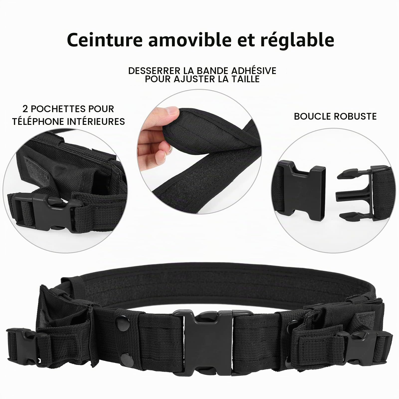 LIXADA Gilet pour Homme Femmes, Armée Militaire Molle Gilet, Veste pour Chasse À L'extérieur Randonnée
