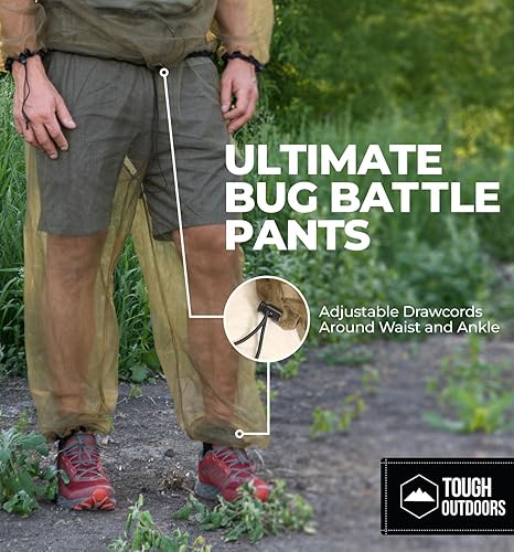 Miniatura 19 de Chaqueta, capucha y pantalones protectores de insectos. Ropa de malla repelente de mosquitos para hombres y mujeres. Traje de malla a prueba