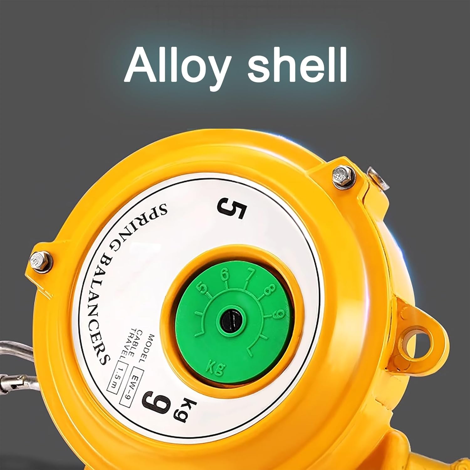 Retractable Spring Balancer Tool Holder - 1.5m Long Equipment for Assembly Lines, Auto Molds, Parts Welding, and Hanging Tools with Fitting Accessories