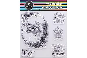 Alinacutle Self Inking Christmas Stamps
