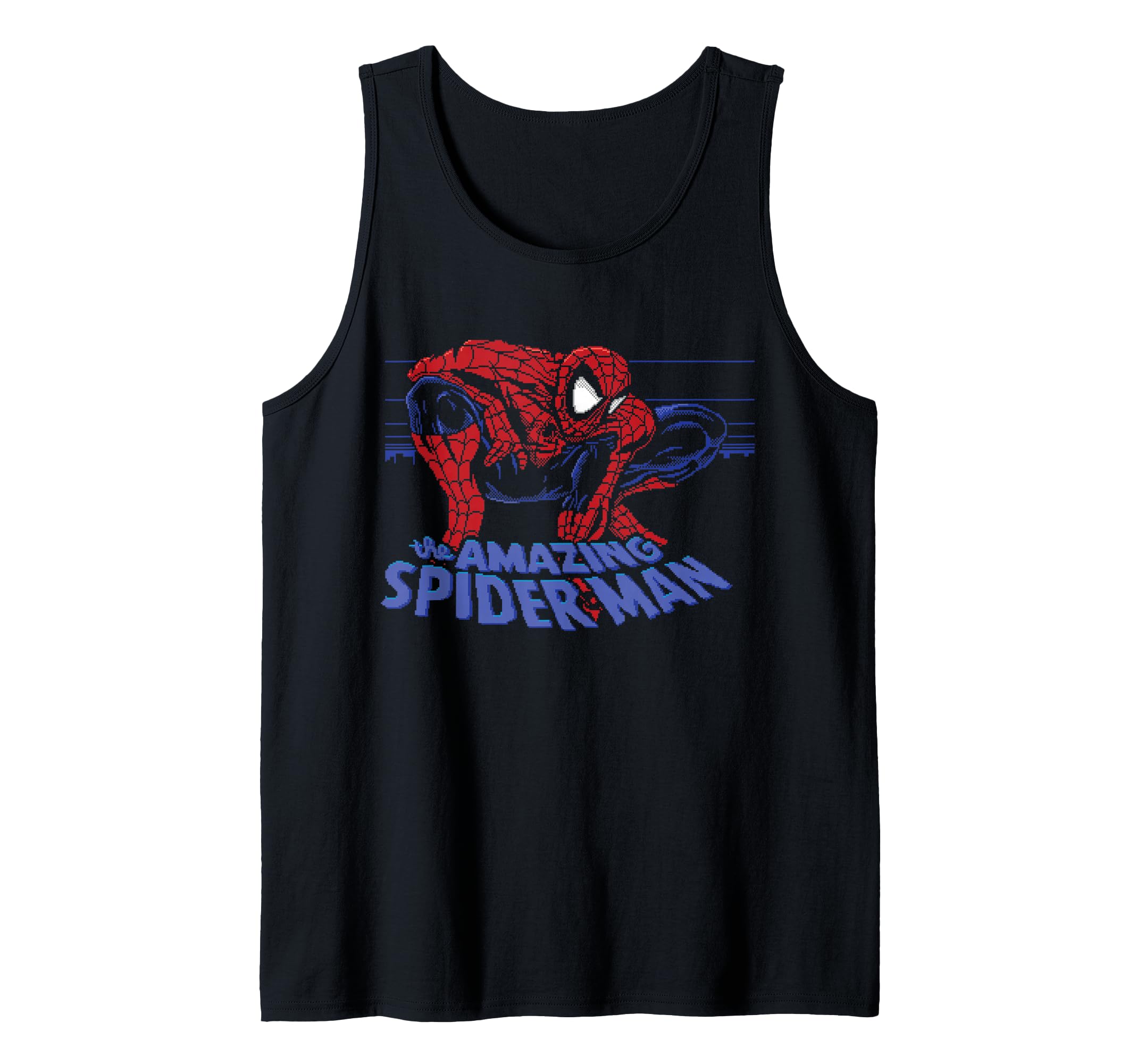 Débardeur Spider-Man pixel Marvel idée cadeau geek originale anniversaire - 2