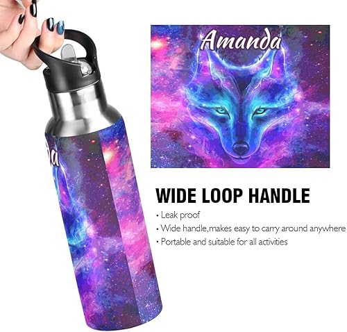 Vista 64 de París - Botella de agua para niños con tapa con pajilla, diseño de la Torre Eiffel París, botella de agua aislada de acero inoxidable a prueba