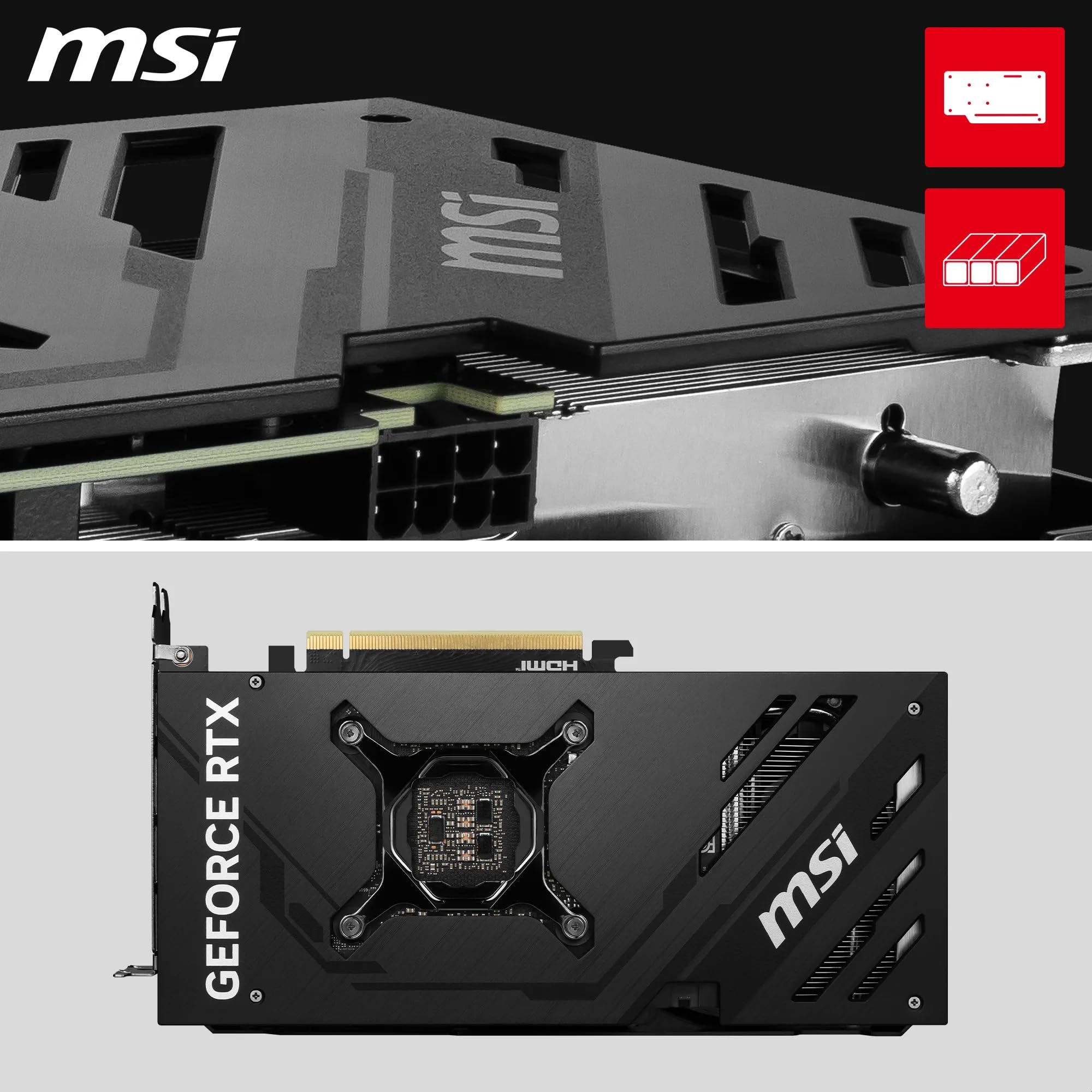 MSI GeForce RTX 4070 Ventus 2X E1 12G OC Scheda grafica di gioco