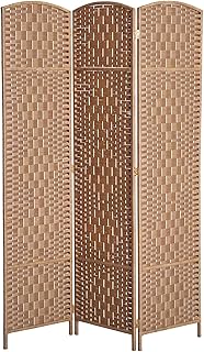 HOMCOM Room Divider, 3 Panel Folding Privacy Screen, 6FT Tall Portable W...
