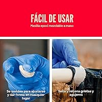 Vista 4 de J-B Weld 8277 2-Oz. Masilla Epoxi Waterweld Auto, 0, 2 onza, Blancuzco