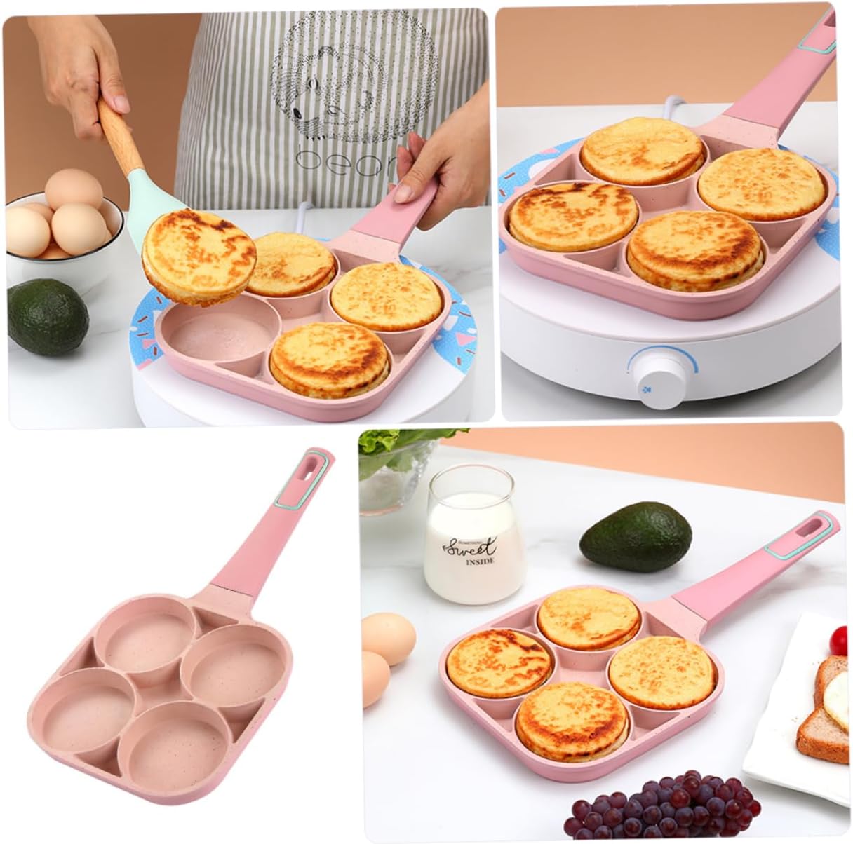 Non-stick Fried Pan Scald Handle Tool for Breakfast Skillet for and Easy Cleaning Lightweight Design for Everyday Use