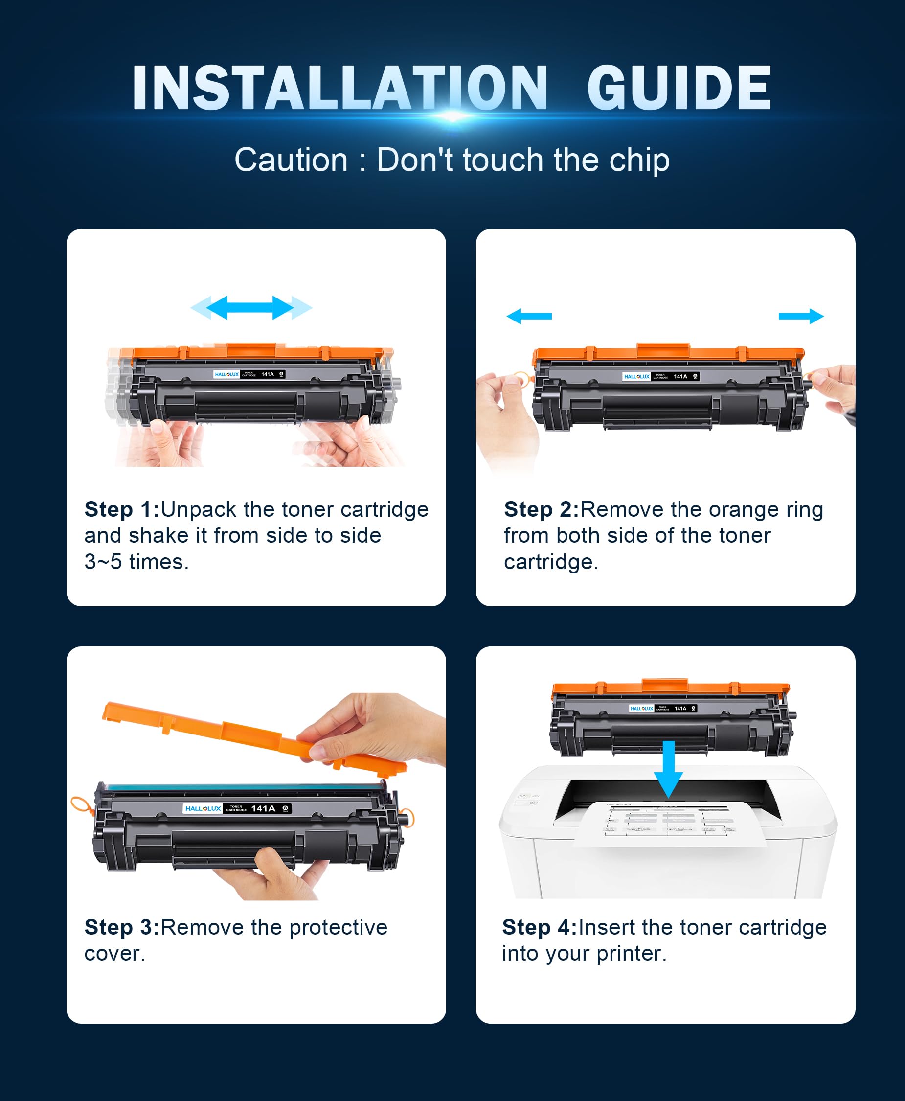 Cartuchos Tóner 141A Compatibles HP - 2 Unidades, 2000 Páginas, Para LaserJet M110w M139w M140w