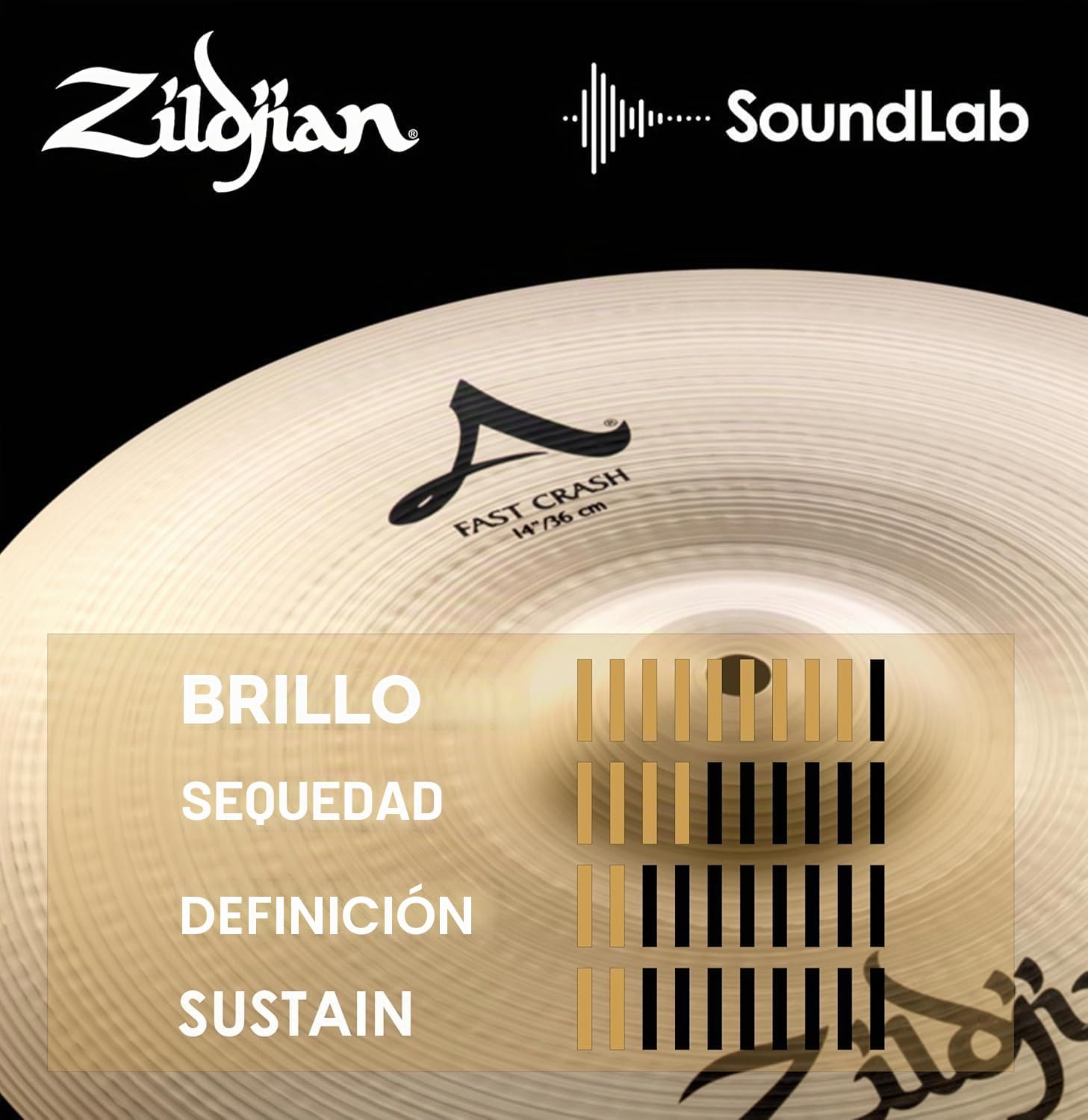 Zildjian Avedis Fast Crash 14", acabado tradicional - Platillo Crash