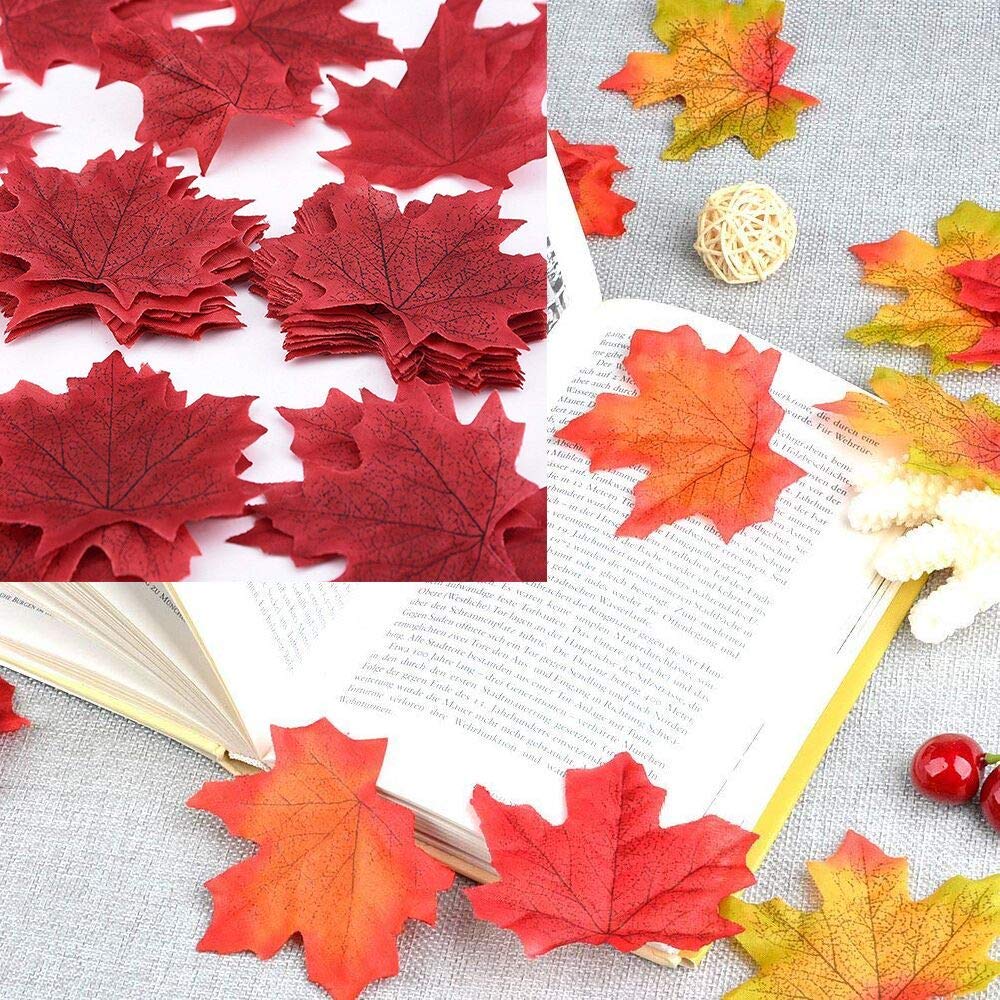 ☆未使用☆【針金入り】秋飾り造花もみじ50本セット 楓 かえで 紅葉 造花 モミジ 紅葉 1本 もみじ 楓 カエデ レッド インテリア 飾り 装飾
