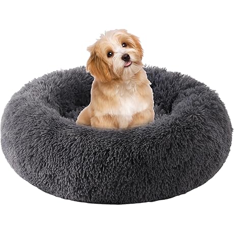 Donut Cuddler Calming Pet Bed for Cats