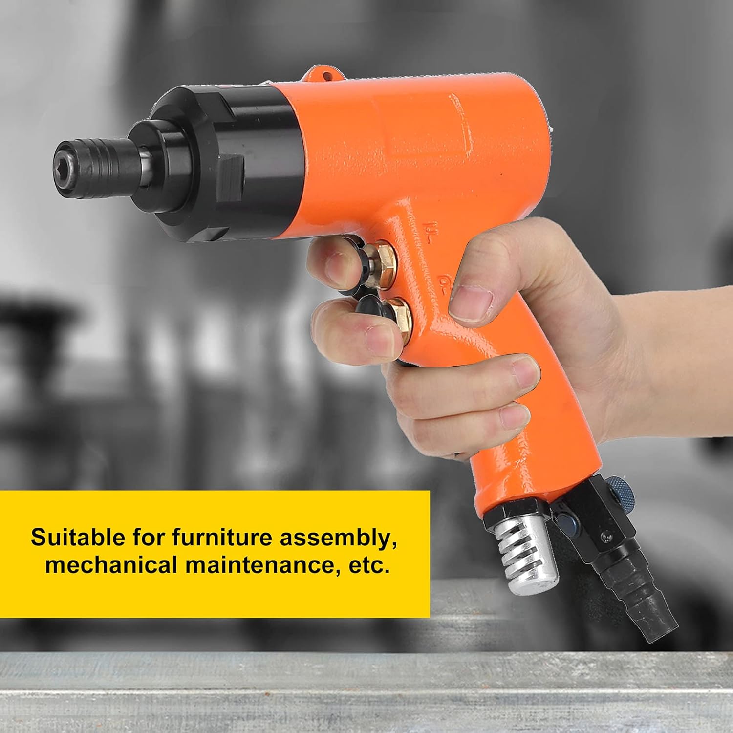 Acouto Pneumatic 8H Dual Direction Hand Tool with 8000rpm Speed for Efficient Screw Fastening