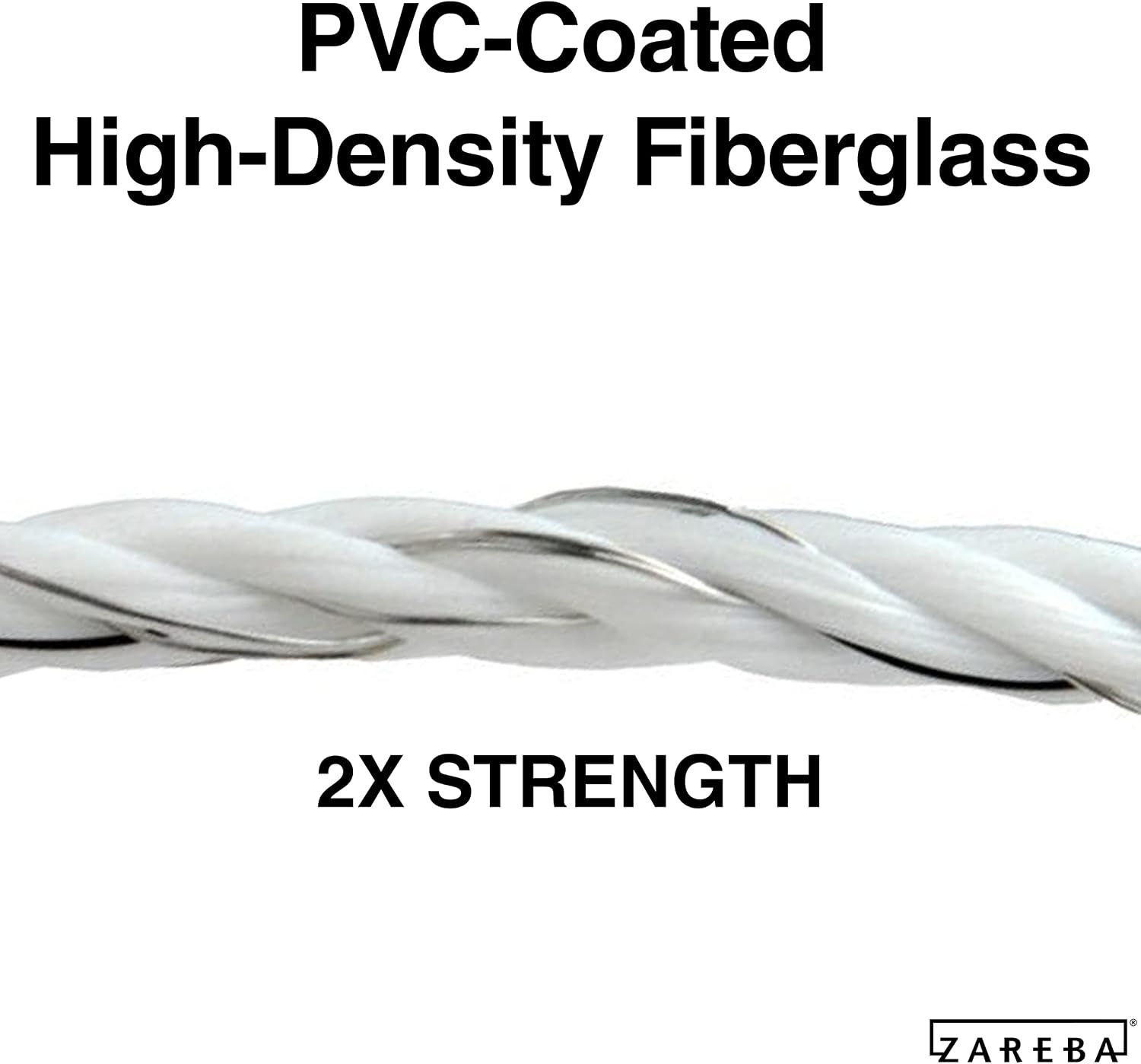 Zareba Heavy-Duty Sure Shock Polyrope - 656 feet x 8mm - HDR656WA-Z - Heavy Duty Poly Rope for Electric Fence