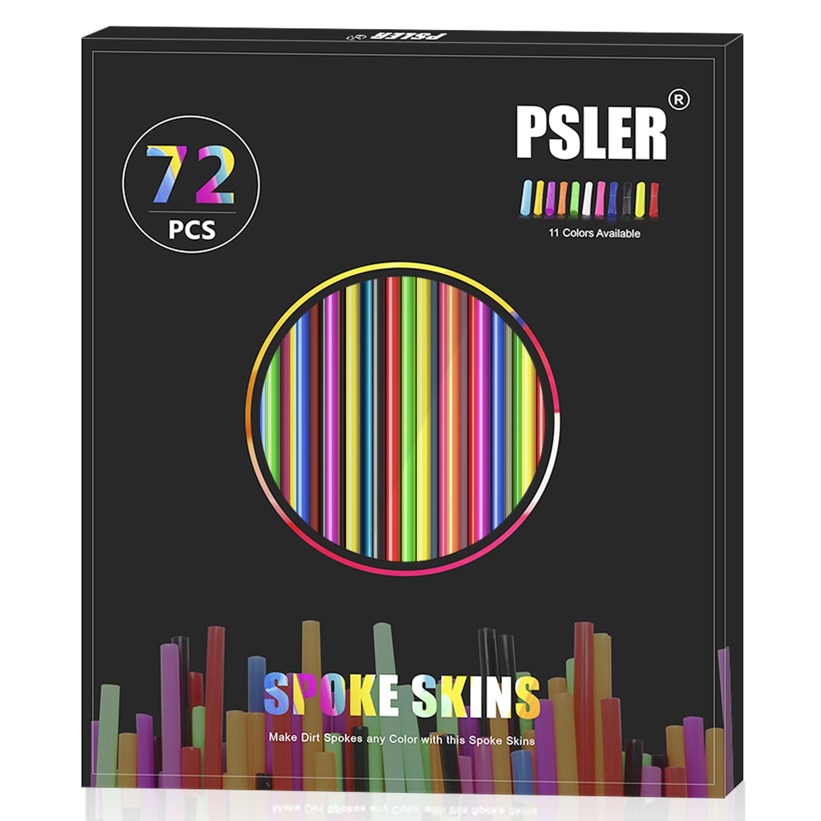 Colorful Spoke Skins - Bike Wheel Protection -6 Colorful Spoke Skins - Bike Wheel Protection -6
