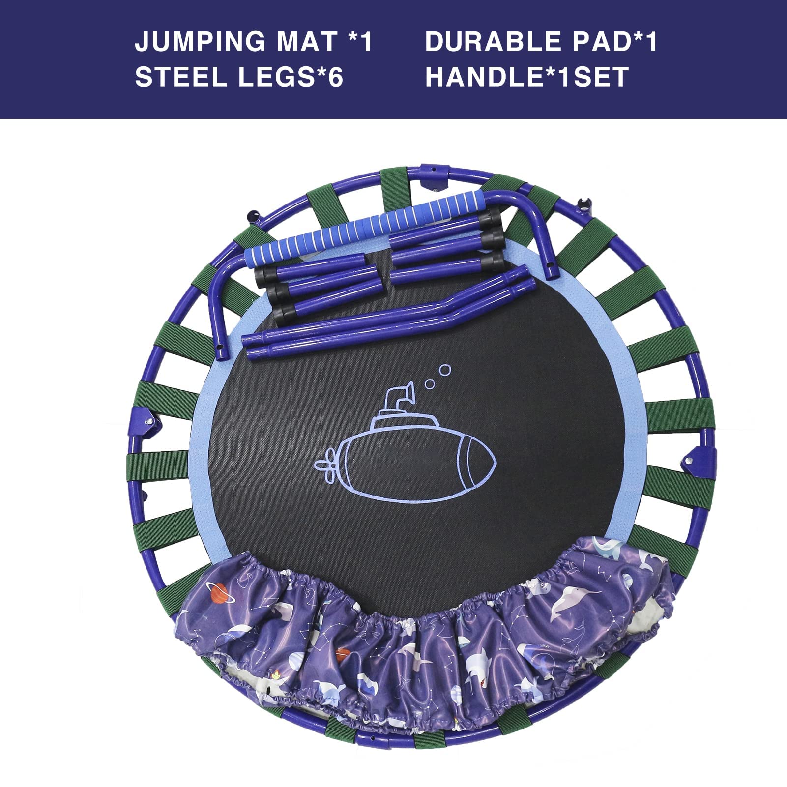 Copertura Bordo Trampolino NAIZY Ø305cm - Protezione UV Antistrappo In PVC/PE Per Trampolini, Blu - Foto 10