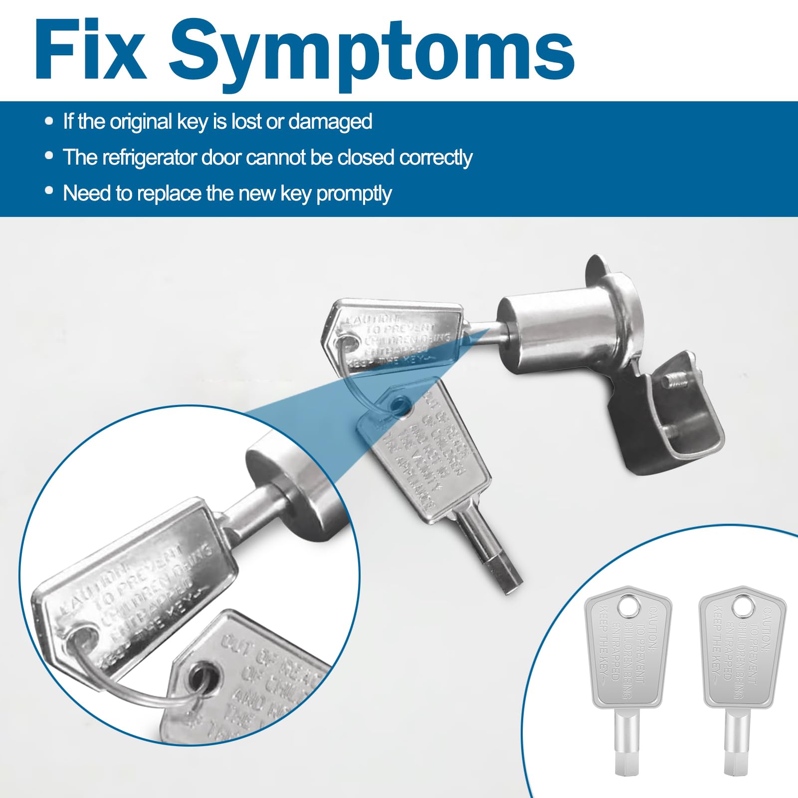 Amazon.com: Freezer Key Replacement WR01X28053, Refrigerator Lock