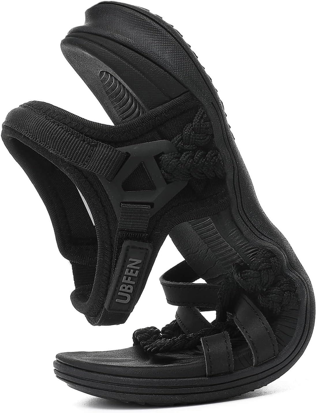 UBFEN Womens Hiking Comfort Sport Sandals Beach Vacation Camping Casual Sport Sandals with Adjustable Straps and Arch Support - Image 3