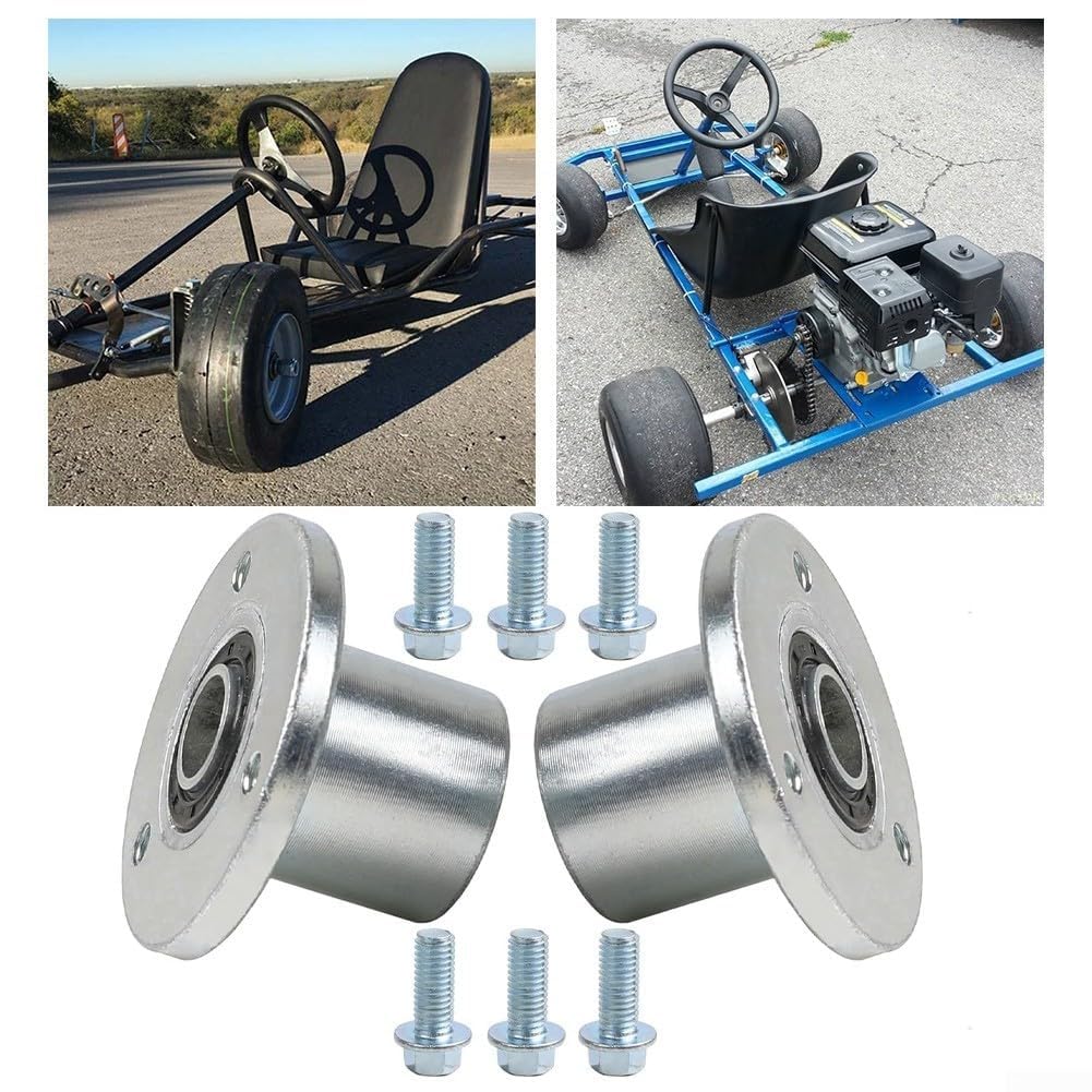 Coppia di mozzi anteriori da 17 mm a 3 perni per ATV UTV Go Kart Buggy Quad ciclomotore in lega di acciaio resistente