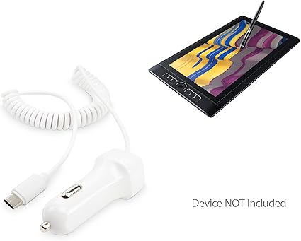 Amazon Co Jp Wacom Mobilestudio Pro 13 車充電器 Boxwave 車充電器プラス 車充電器と統合ケーブルfor Wacom Mobilestudio Pro 13 Pro 16 ホワイト 車 バイク