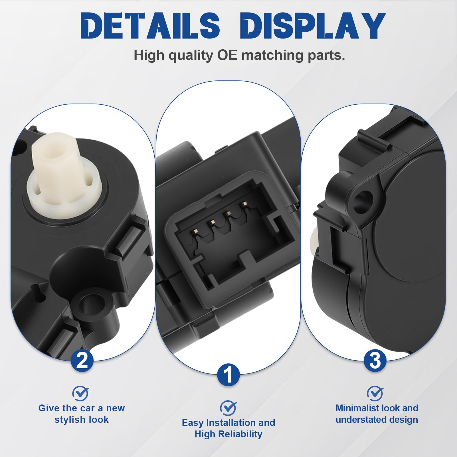 Attuatore Climatizzatore 6447XA per Berlingo Partner Tepee C4 PICASSO Attuatore della porta dell'aria di HVAC 6 Pin per 6447.XA