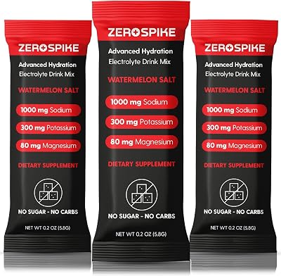 No Sugar Electrolytes Powder Packets | Keto & Fasting Salts Drink Mix | Supplements: The Key Hydration Nutrients Missing from Purified Water | Clean, Watermelon, Calorie Free | 30 Sticks