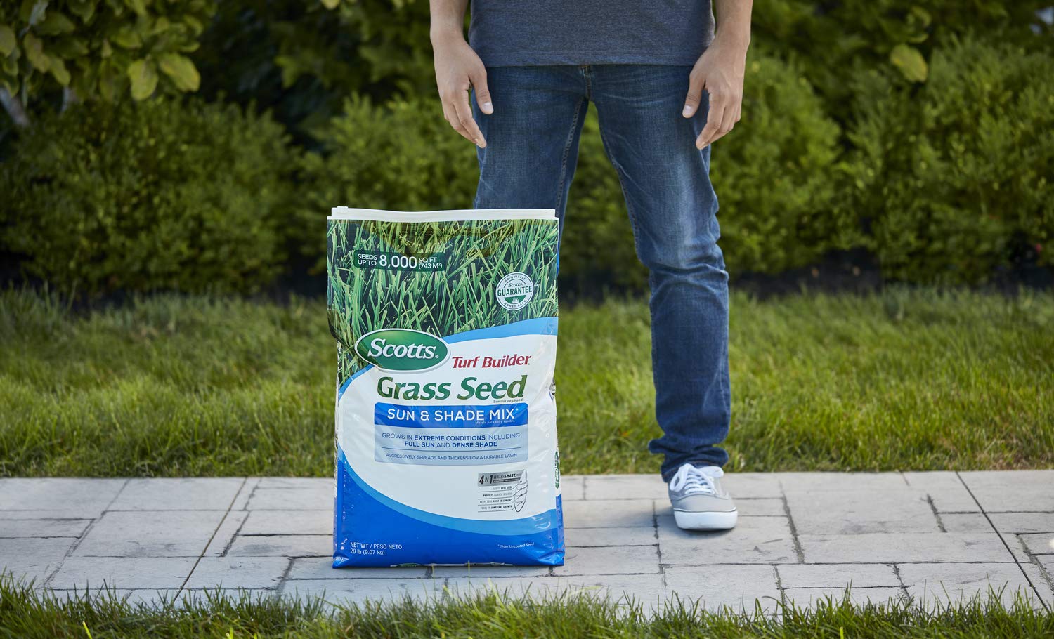 Scotts Turf Builder Grass Seed Sun and Shade Mix Covers up to 8,000 Sq