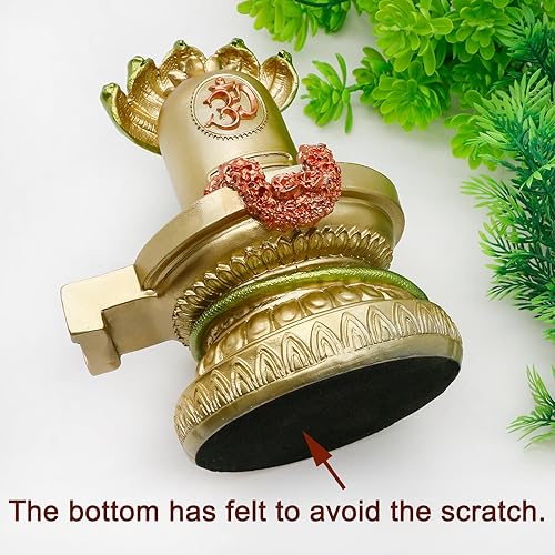 Miniatura 6 de Dios hindú Shiva Lingam Estatua - India Templo Mandir Murti Señor Ídolo Templo indio Pooja Artículo Puja Escultura Religiosa Diwali Regalos