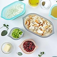 Vista 99 de Zip Top - Contenedores reutilizables de silicón 100 % platino