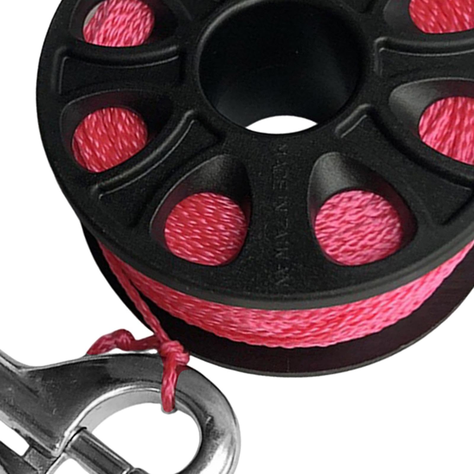 Gralara Dévidoir Compact pour Matériel de Plongée, Ligne en Nylon de 30 M, avec Double Hameçon en Acier Inoxydable, pour Accessoires de Déploiement de Bouée.