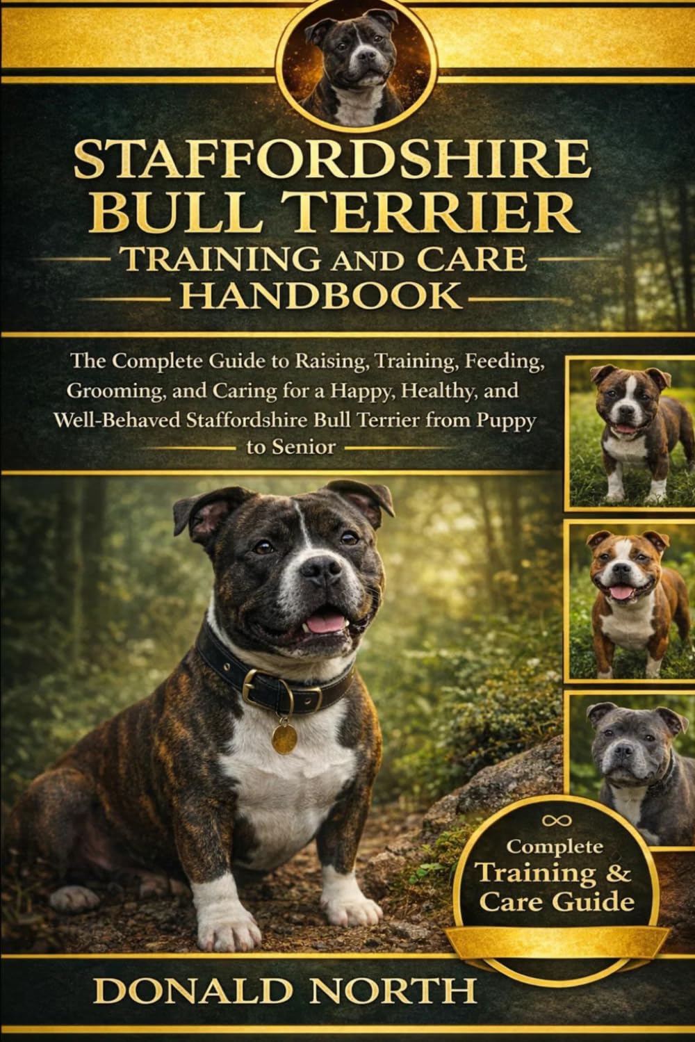 STAFFORDSHIRE BULL TERRIER TRAINING AND CARE HANDBOOK: The Complete Guide to Raising, Training, Feeding, Grooming, and Caring for a Happy, Healthy, ... Bull Terrier from Puppy to Senior.