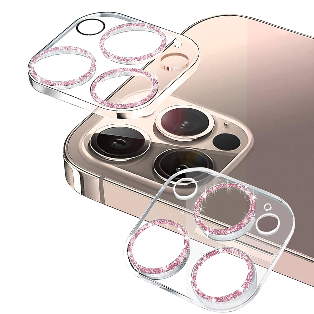 新品未使用　ピンク　キラキラ　カバー　保護フィルム　レンズ　新　メタリック Amazon | カメラ保護カバー iPhone 15/iPhone 15 Plus 用 レンズ