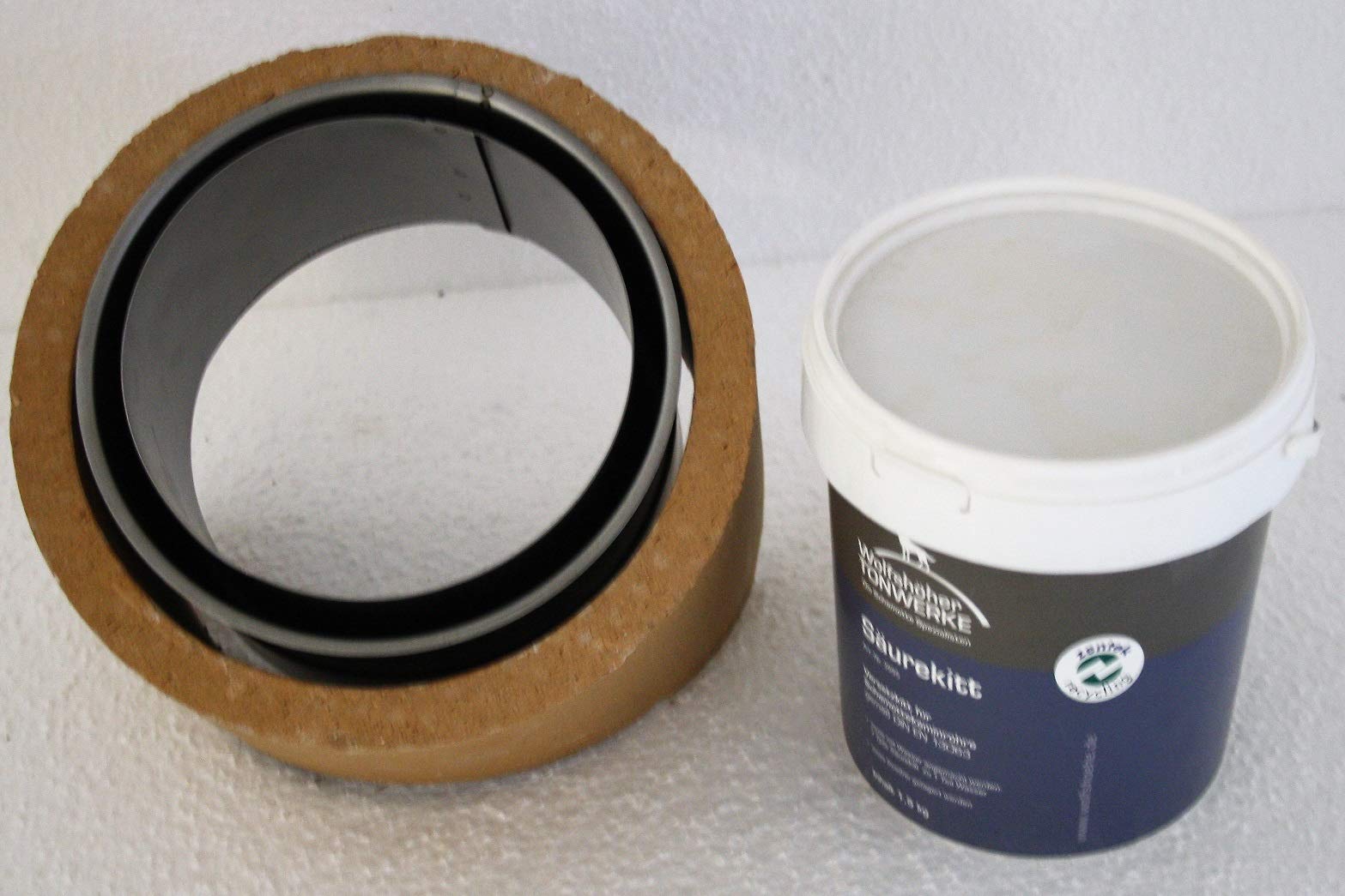 Säurekitt 1,5 kg Schornsteinkleber Schamottkleber Kaminkleber